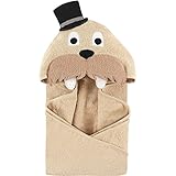 Hudson Baby (ハドソンベービー) ベビー ボーイ 動物さん フード付きバスタオル (高貴なセイウチさん) [並行輸入品]