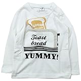 《春夏対応》 CHEEK ROOM(チイクルーム)  製品洗い加工済み42/2天竺トースト長袖Tシャツ 90cm /OW NO.B-470207