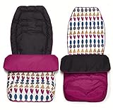 Kids Kargo Luxury Padded Reversible Footmuff (Pink, New Colour Range) by Kids Kargo