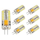 Bogao 6pcs Set G4 48 LED White Light Crystal Bulb Lamps 3 Watt AC DC 12V / 10-20V Non-dimmable Equiv