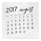 モダンバーラップ Modern Burlap おくるみ 1枚 オーガニック コットン モスリン スワドル ブランケット カレンダー AUGUST 2017