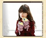 Kishiya　手袋　ミトン　キッズ　かわいい　ひも付き　猫　女の子　男の子　 (ピンク)