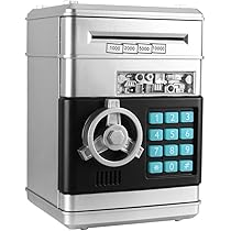 Amazon | 電子貯金箱 紙幣自動挿入 指紋認証システム