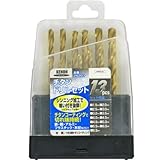KENOH チタンコート 鉄工ドリルセット 13PC (金属・金工)