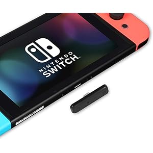 scorel Nintendo Switch PS4 Switch lite PC用 ワイヤレスイヤホン/ヘッドホンレシーバー 立体高音質/遅延なし/ドライブ不要-ブラック