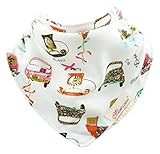 (コ-ランド) Co-land よだれかけ ベビー 食事用スタイ 三角バンダナ 柔らかい 可愛い 男の子 女の子 スナップ 調節可能 よだれかけセット J