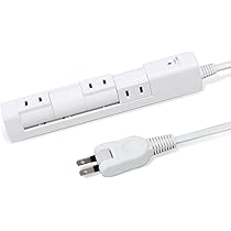 Amazon.co.jp: STYLED 回転式 マグネット付き 電源タップ ACコンセント