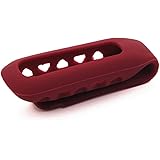 【ノーブランド品】 Fitbit One用　シリコンクリップホルダー　交換用　クリップ　ベルト　ホルダー　ケース　カバー　スポーツ　ランニング　ジョギングに　全１０色選べる - ダークレッド