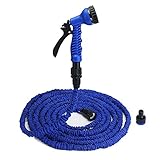 Loskii HG - WH 1 25 50 75 、 100 フィートの柔軟な拡張性の高い庭の水ホース EU ／ US 標準セット