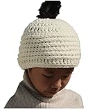 Tinacrochetstudio Messy Bun Hats Ponytail Beanie Chunky Crochet Homemade Chirstmas Gifts (Teen and A