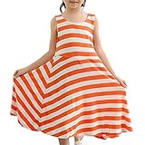 Snoneワンピース ボーダー 柄 フレア ワンピ ノースリーブ ワンピース キッズ ガールズ 女の子 キッズ 100-140cm