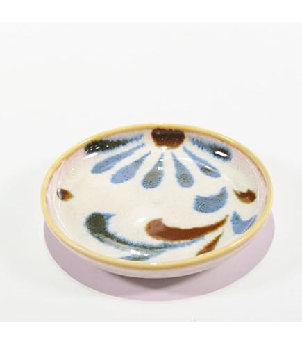 Amazon | 沖縄 やちむん 台皿 石倉陶器 石倉一人 2枚セット | ノー