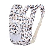 ベビーキャリア人間工学に基づく軽量ベビーキャリア、調節可能な通気性メッシュ、快適な頭部のサポート、0-24ヶ月の新生児、乳幼児に適しています,A