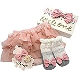 プラチナムベイビー LITTLE ONE ベビー 出産祝い(モーヴピンクSET)ギフト BOX【3段チュールブルマ & 靴下 セット】
