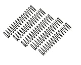 押しバネ 0.4X5X25 外径5.0mm 線径0.4mm 長さ25mm ニッケルメッキ 5個入り