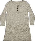 マミールナ ミックスニットボタン付きワンピース M ベージュ ニット #912083