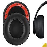 Geekriaイヤーパッド互換性 パッド ビーツバイドクタードレ Beats Studio 3, Studio 3.0 Wireless (A1914) ヘッドホンに対応 イヤパッド/イヤークッション/イヤーカップ (プロテインレザー/ブラック)