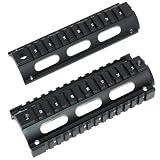 Broptical 【アウトレット品】アルミ製 タクティカル ハンドガード BK ブラック RIS RAS エアソフトガン M4 / AR15 カービンサイズ 20mm レール マルイ VFC WE G&Gなど
