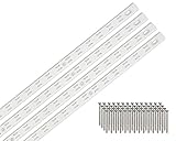 ハイロジック アルミ棚柱 リーフ棚柱 1820mm ホワイト 棚柱4本入り(ビス付) 98182