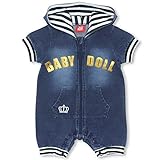 BABYDOLL（ベビードール） 親子ペア ストライプデニムロンパース ベビー キッズ 男の子 女の子 0266B 80cm デニム