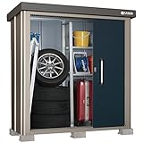 サンキン物置SK8-50ストロングブルーW1800XD800XH1940【棚板別】標準組立工事付き