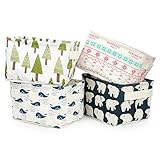 折りたたみバスケットzonyon Laundry Hamperバケット黄麻布キャンバスストレージコンテナBin for Office、ベッドルーム、クローゼット、洗濯、玩具sjt201613 – 4