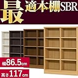どんな本もバッチコイ GJ（頑丈）本棚 SBR [幅86.5cm ナチュラル 高さ117cm 奥行31cm コミック約216冊]