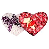 SUND　造花　ソープフラワー　枯れない　薔薇　ギフトボックス　ローズ 贈り物 プレゼント せっけん バレンタイン ホワイトデー 芳香剤 小物 バレンタイン　選べる3色　レッド