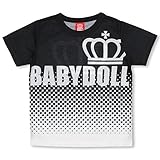 ベビードール 裾ドットTシャツ 子供服 80cm ブラック