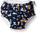 i play アイプレイ iplay オムツ機能付 水遊び用パンツ スイムダイパー スイミングパンツ 男の子 M:12ヶ月/8-10kg NavyTugboat