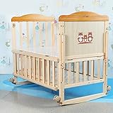ベビーベッド　ミニベッド　木製　ナチュラル　移動できる　多機能　０～５歳　