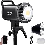 【Godox正規代理店】Godox SL60IID 70W 定常光LEDライト Bowensマウント ビデオライト 5600K 8つのFX効果 APPコントロール 持ち運び簡単、ビデオ撮影、写真撮影用連続ビデオライト