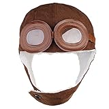 Lovoski 暖かい　子供　パイロット　飛行士の帽子　耳カバー　耳あて　帽子　キャップ