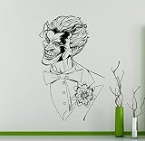 Batman Comics Joker壁ビニールデカールステッカースーパーヒーローホームインテリアアート装飾アイデア寝室子供部屋リムーバブル壁画3 ( JKR )
