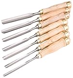 Woodstock D3780 Gouge Chisel Set, 7-Piece [並行輸入品]