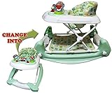 Big Oshi 2 In 1 Baby Activity Walker And Rocker, Light Green/White by Big Oshi