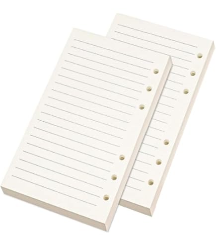 Amazon.co.jp: ミニサイズ6穴リフィル 横罫200シート-ホワイト