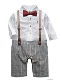 EIMEI タキシード フォーマル ロンパース スーツ 蝶ネクタイ スタイル 0歳 1歳 2歳 お誕生日 男の子 スーツ 子供服 ベビー服 新生児 幼児 出産祝い 撮影 記念日 70cm 80cm 9