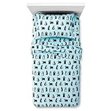 CircoTM Campfire Creatures Bears Flannel Sheet Set - Blue - Queen [並行輸入品]