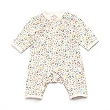 baby ampersand 小花柄カバーオール　アイボリー　70cm