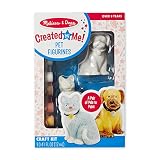 Melissa & Doug decorate-your-own Pet Figurinesクラフトキット – ペイントA猫と犬