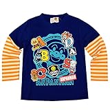 アンパンマン フェイクレイヤード 長袖Tシャツ 男の子 女の子 ANPANMAN （ネイビー95cm）