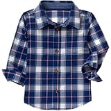 クレイジーエイト Crazy 8/ プラッドシャツ ネイビー トップス長袖シャツ 18～24ヶ月【並行輸入】