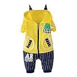 Tovadoo 子供服 ベビー服 男の子 パーカー+ズボン 秋冬 長袖 多色 キャラクター柄 可愛い キュート ファッション 保育園 プレゼント