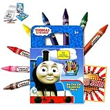 Thomas the Train 72 Page Activity Coloring Book With a 8 Colorful Extra Large Jumbo Crayons Also Inc