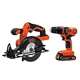 Black & Decker BD2KITCDDCS 20V MAX Drill/Driver Circular Saw Combo Kit [並行輸入品]