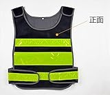 Rush.C 安全用品 安全用具 安全ベスト 反射ベスト 夜行反射ベスト メッシュ イエロー ブラック【Rush.Cオリジナルハンカチセット】 831 (ブラック)