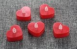 YINING 　ハートキャンドル　イルミネーション ライト LED 蝋燭　癒しの灯り　自然な灯り　クリスマス/パーティー/結婚式/誕生日等の用品　　yellow点滅タイプ 　H-CandleR-Yel