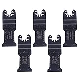 5本のクイックリリース32mm HCSブラック振動マルチツール木製カッターソーブレードフェインドルレール用ボッシュTCH