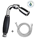 High Sierra 'sソリッドメタルハンドヘルドヘッドslip-freeグリップ& 72 "すべてメタルhose- WaterSense証明書低フロー1.5 GPM G-HHFCS-100-CH
